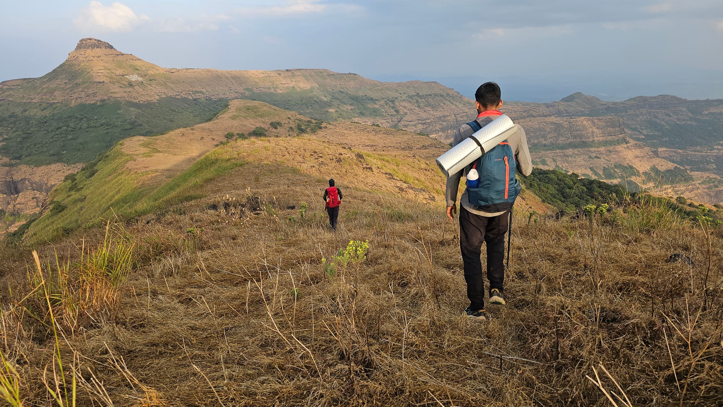 Hiking from Sakira towards Kalsubai