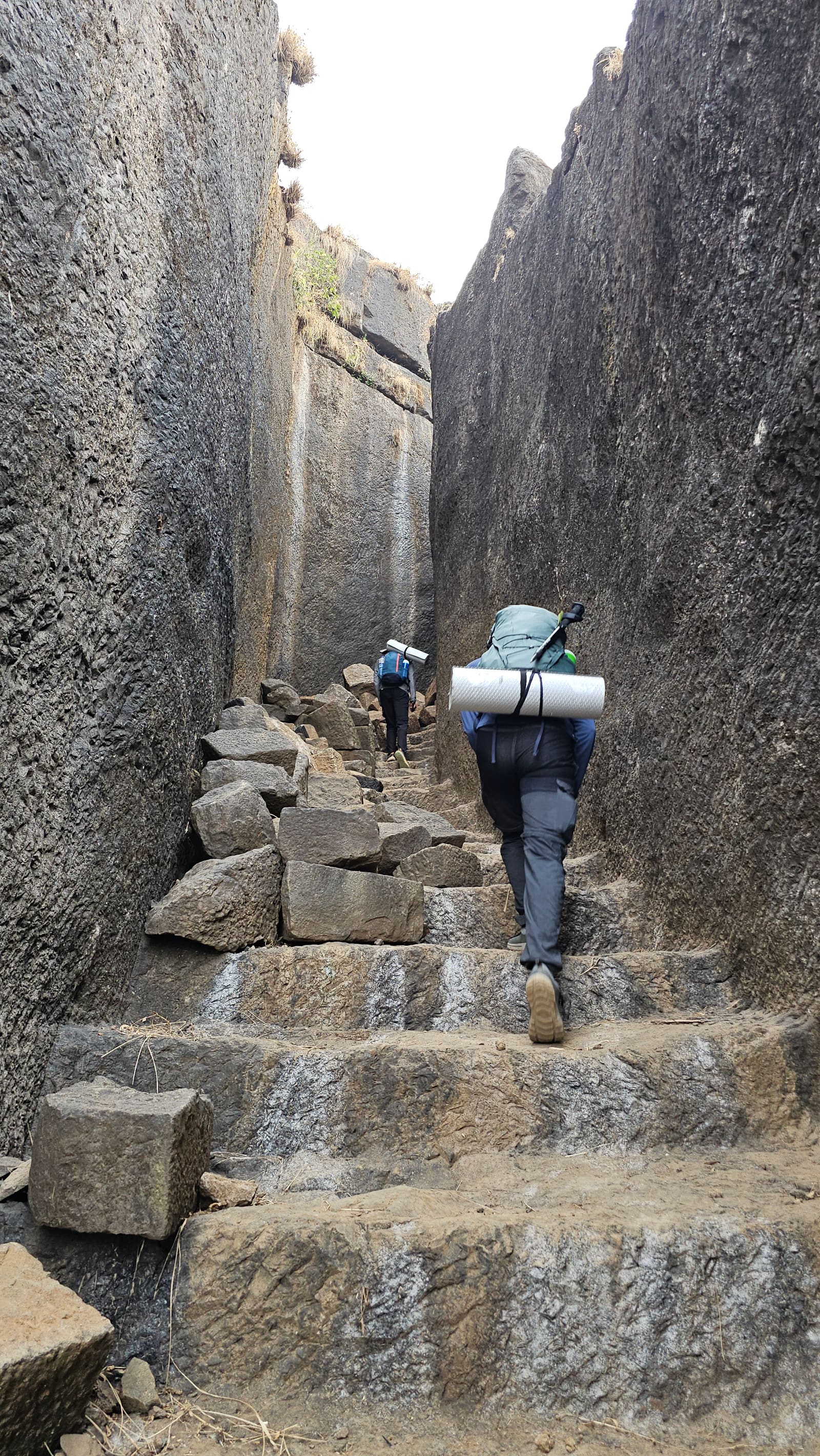 Bhaskargad rock-cut steps