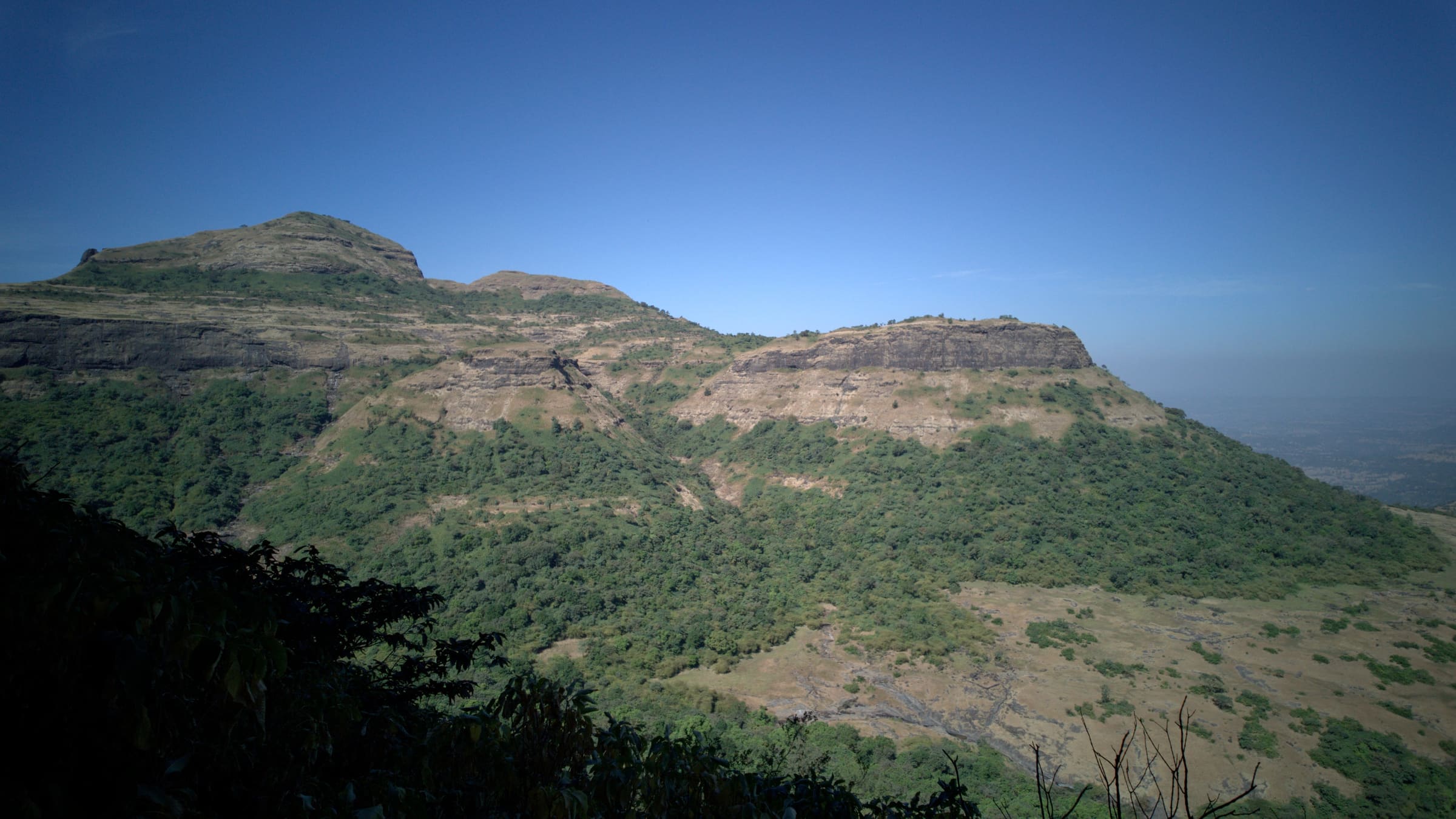 Utwad, seen from the trail just before Bhaskargad's rock-cut steps